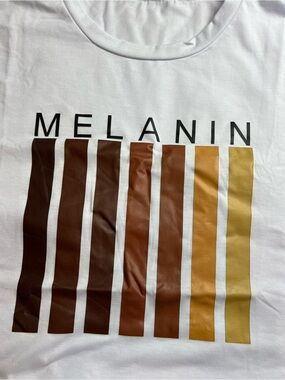 Melanin Graphic Tshirt - Multitone Brown to Tan